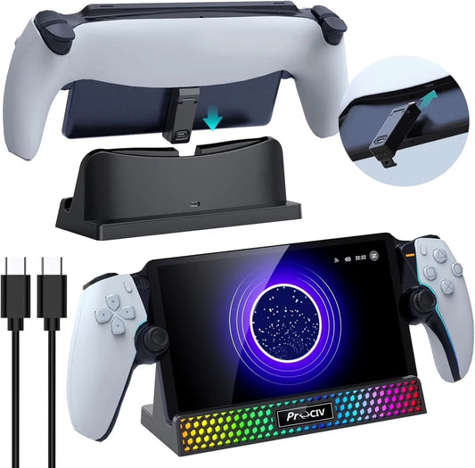 3-in-1 RGB Charging Dock for Playstation Portal